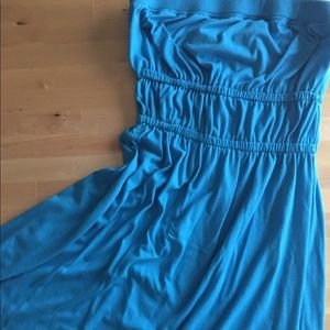 Cotton strapless dress